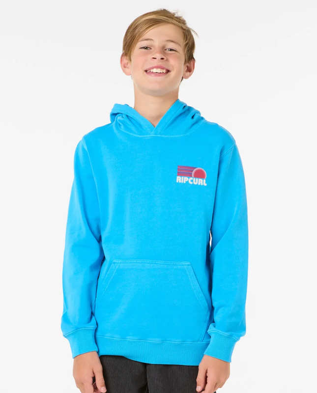 Surf Revival Hood Fleece Boys - Blue Paint