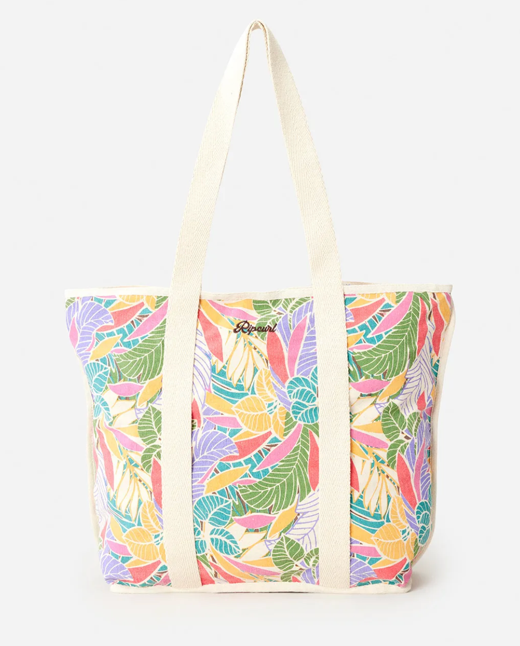 Mixed Canvas 31L Tote Bag - Dark Chocolate