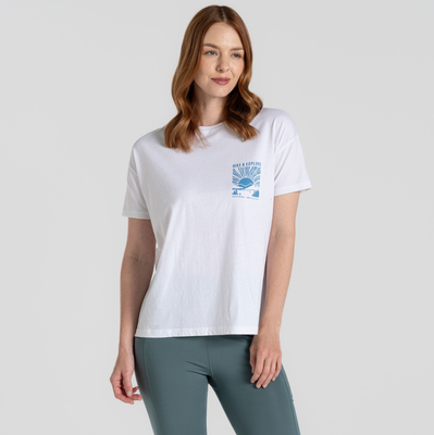 Women&#39;s National Trust Bistort Short Sleeved T-Shirt | Seasalt