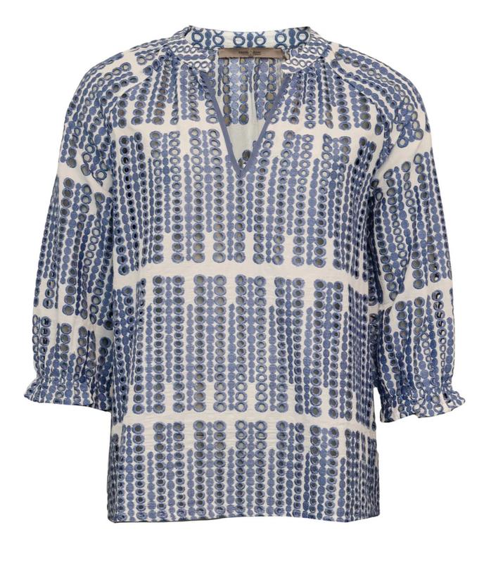 Blake Blouse - Blue Circel