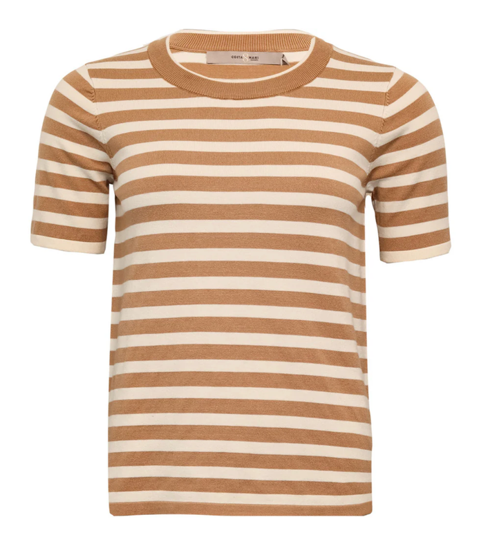 Blondie Stripe Knit - Whisper White Stripe
