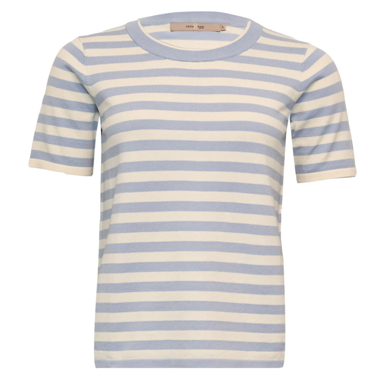 Blondie Stripe Knit - Zen Blue/Whisper White