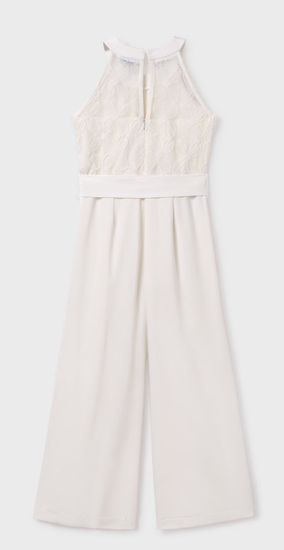 Girl Combined Jumpsuit 6864 - Ecru