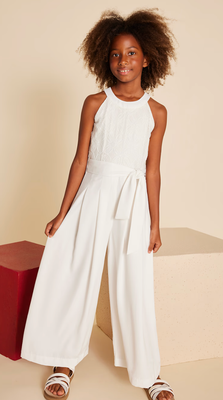 Girl Combined Jumpsuit 6864 - Ecru