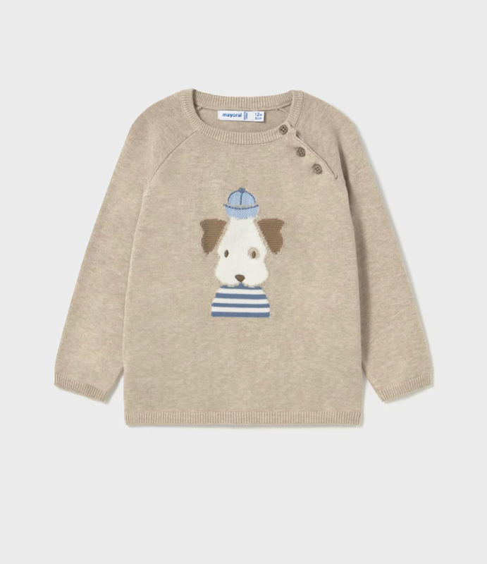 Baby Boy Instaria Jumper 1302 - Cream Heather