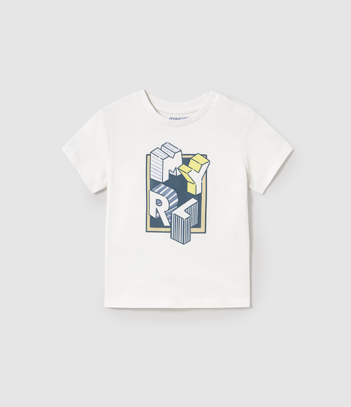 Baby Boy Lettering T-Shirt 106 - White