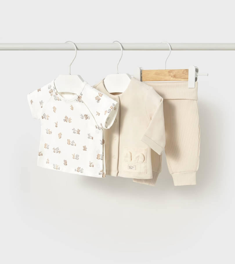 Newborn Girl Print Tracksuit Set 1877 - Ceramic