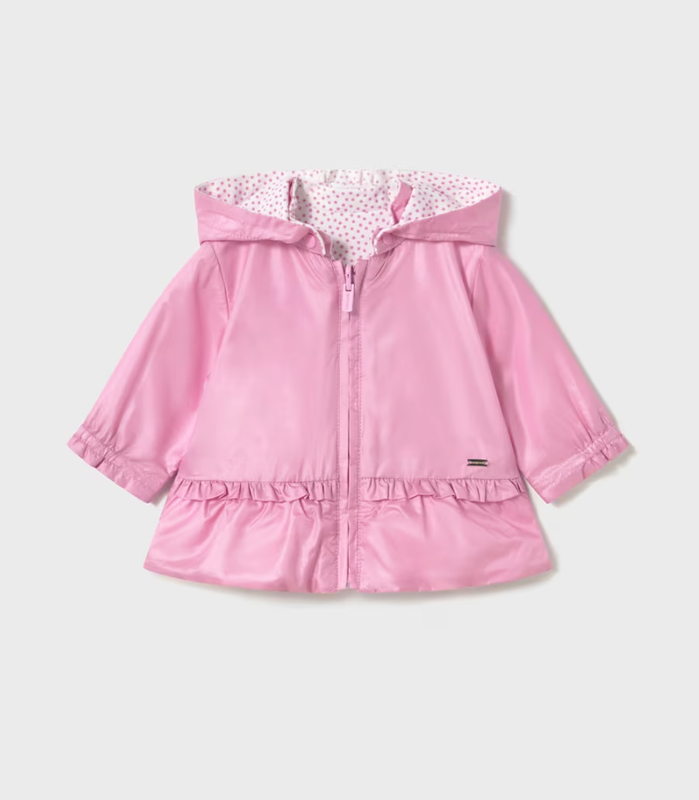 Newborn Girl Reversible Jacket 1479 - Bubblegum