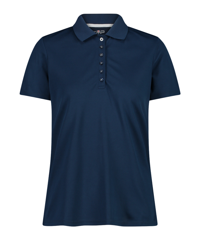 Women&#39;s Piquet Polo Shirt 3T59676 - Blue-Stone