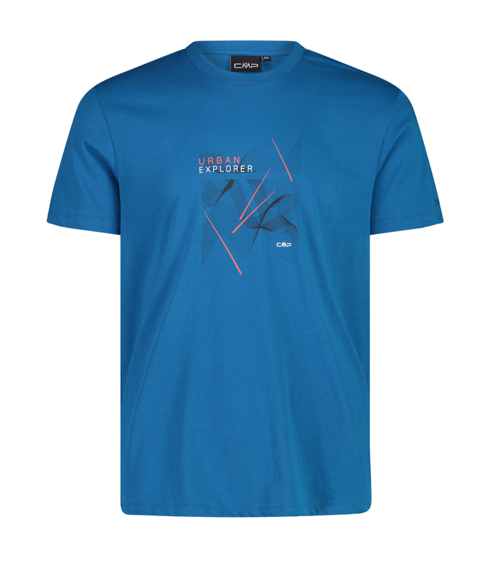 Men’s Printed T-Shirt 35F5617 Pacific