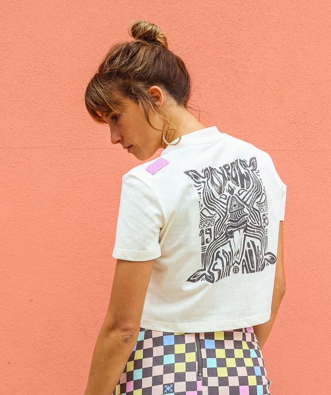 TOPEN Cropped Tee-Shirt - Sel