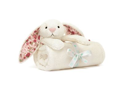 Blossom Cream Bunny 'Berry' Blankie Blossom Cream Bunny 'Berry' Blankie