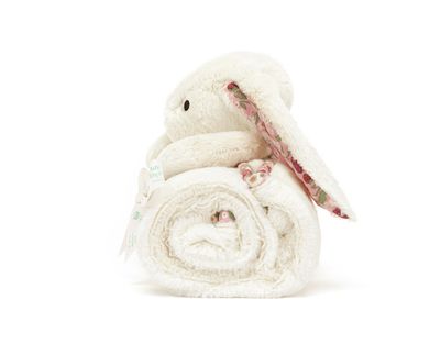 Blossom Cream Bunny 'Berry' Blankie