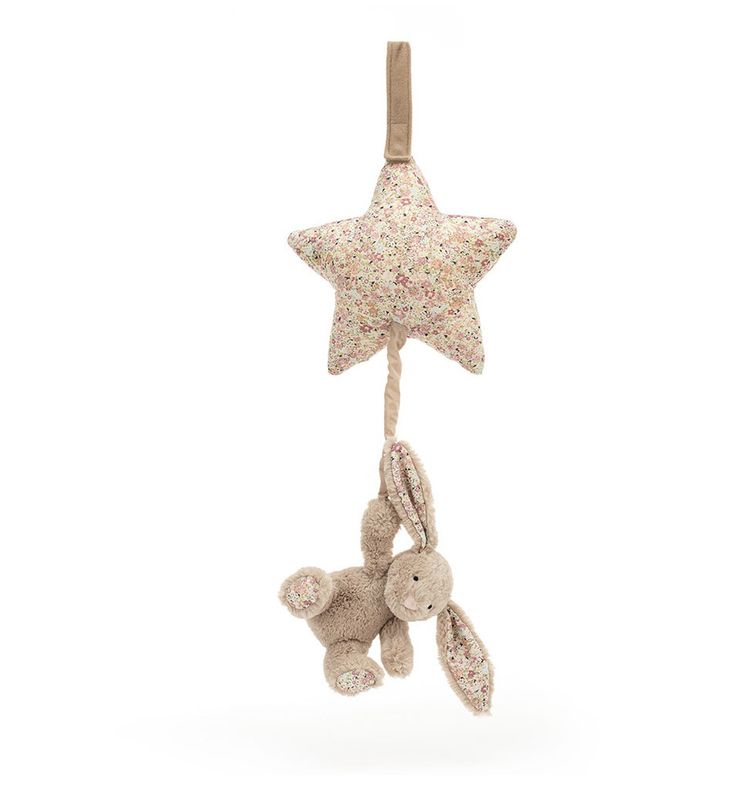 Blossom Bea Beige Bunny Musical Pull