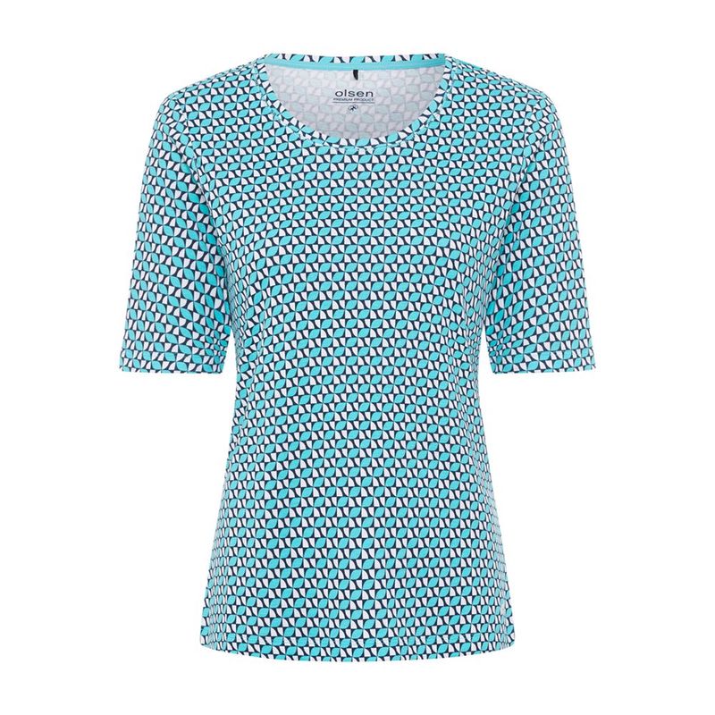 Ocean Breeze AOP Edda Top 11100623