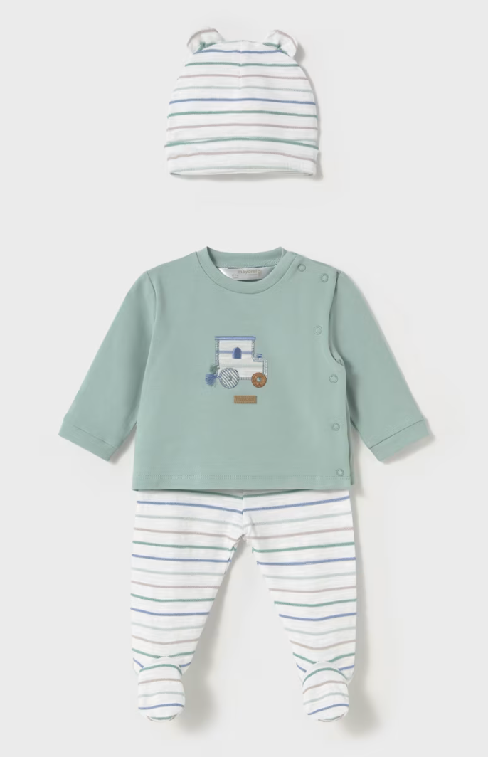 Newborn Boy 3 Piece Set 1557 -Jade