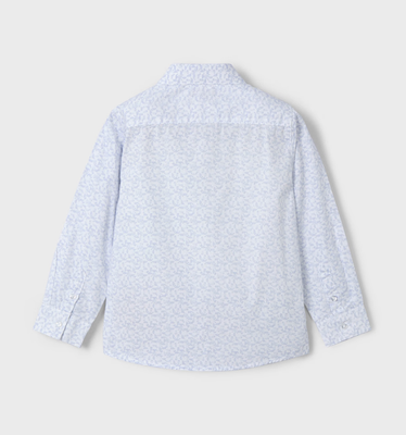 Boy Long Sleeved Print Shirt 3117 - Sky Blue