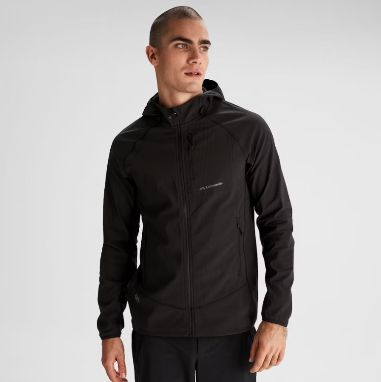 Men&#39;s Aysen Hooded Fleece Jacket - Black Stingray