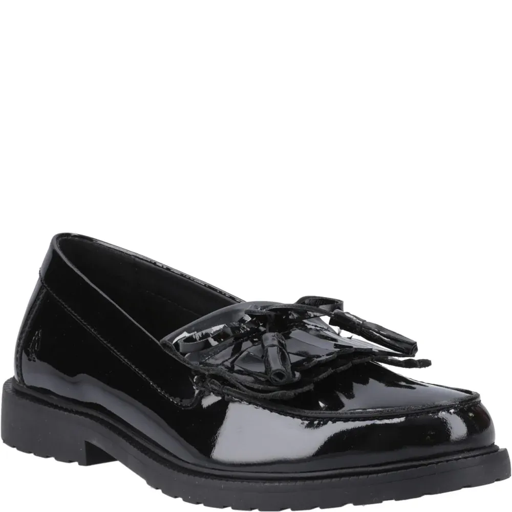 Verity Kiltie Loafer Black Patent Shoes