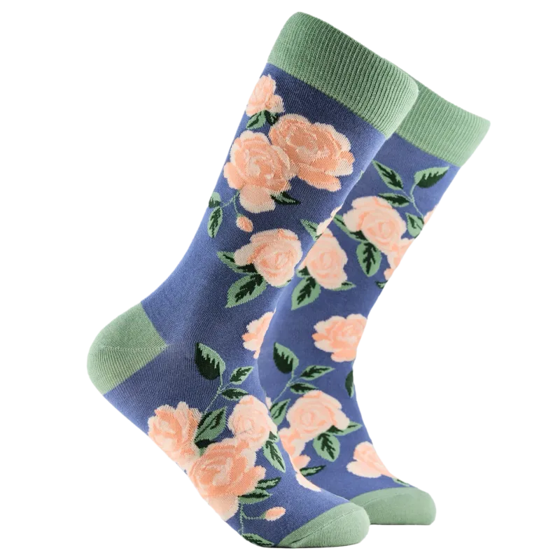 Roses Floral Bamboo Socks