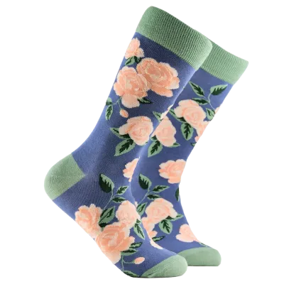 Roses Floral Bamboo Socks