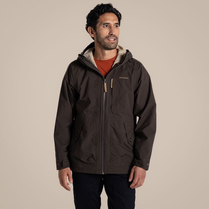 Men&#39;s National Trust Fairbrook Waterproof Jacket | Woodland Green CMW837