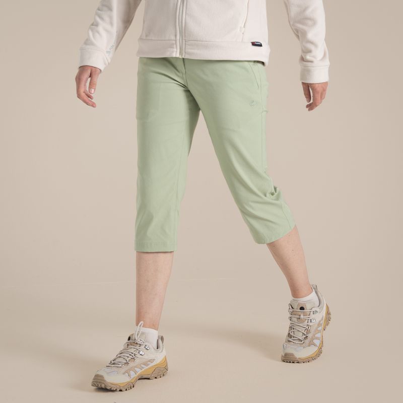 Women&#39;s Kiwi Pro II Crop Trousers | Bud Green