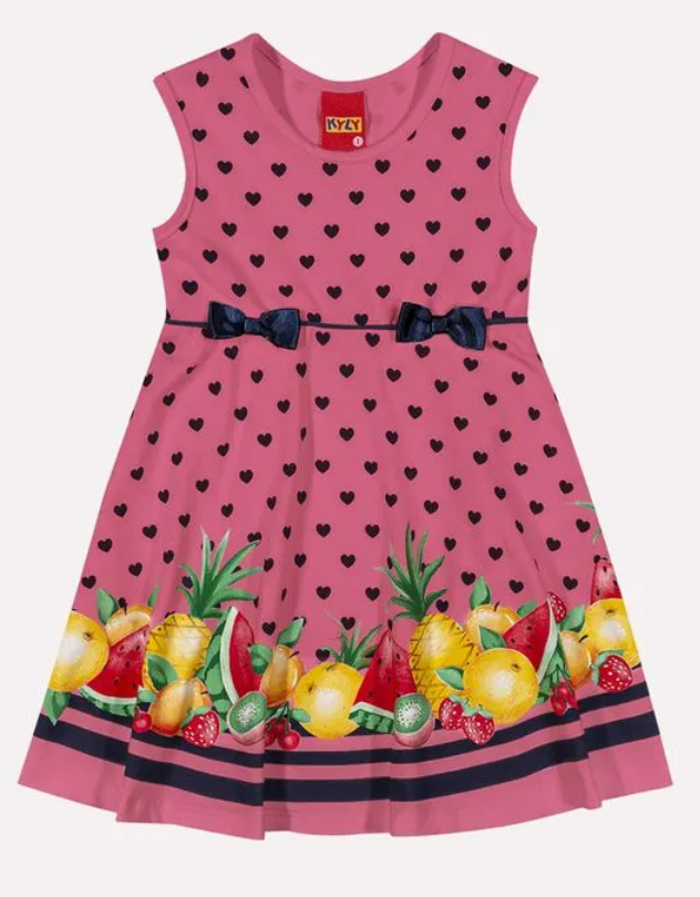 Tropical Fruit Dress 1000506 - Pink