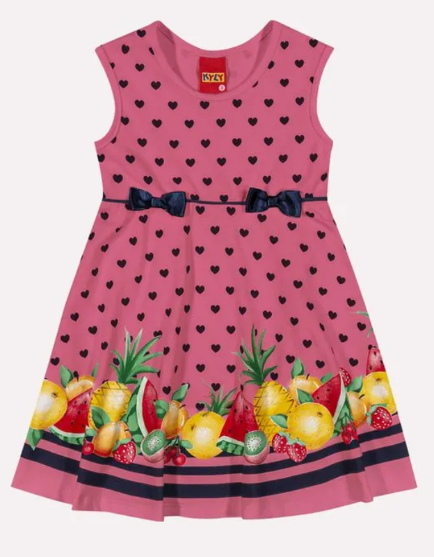 Tropical Fruit Dress 1000506 - Pink