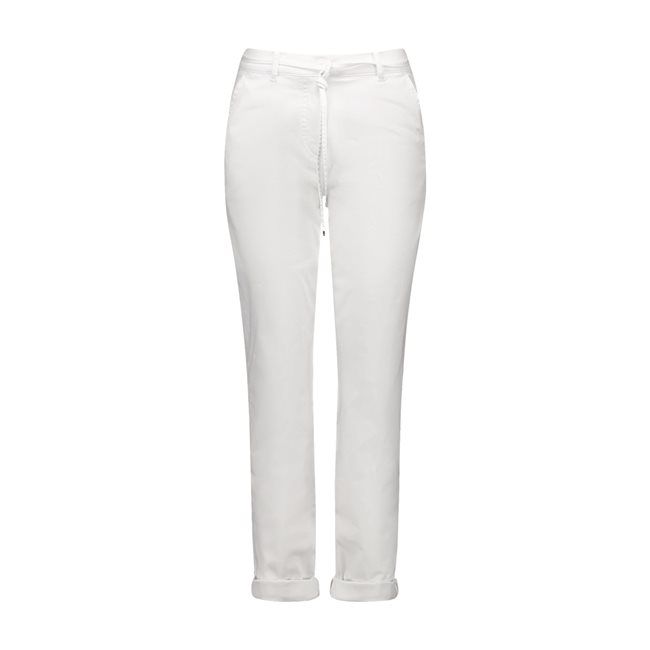 Black &amp; Brights Cropped Trousers - White