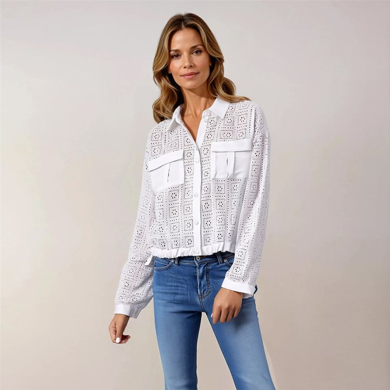 Lemon Soul Broderie Anglaise Blouse - White