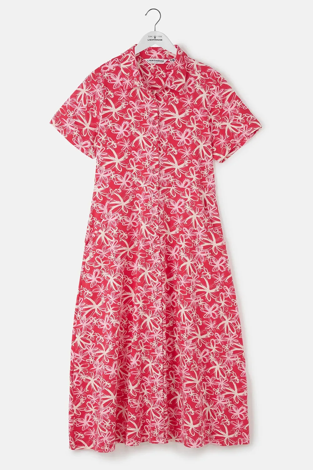 Keira Dress - Raspberry Floral