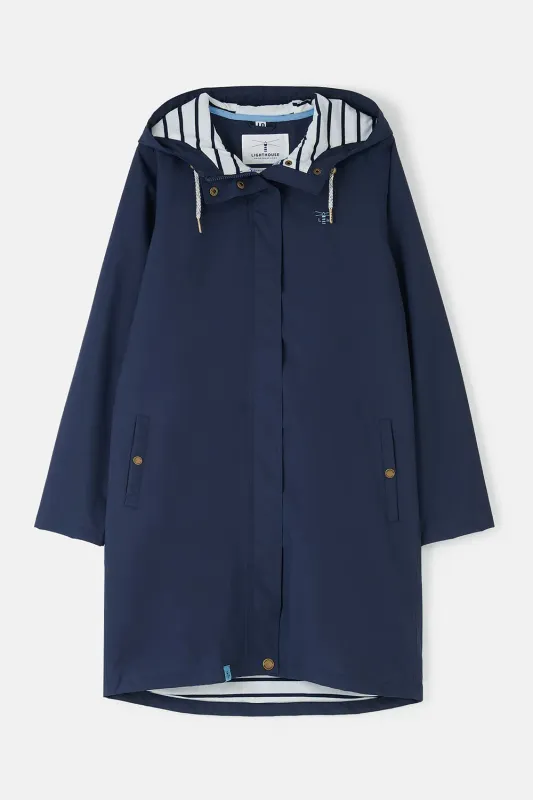 Long Beachcomber Jacket - Navy