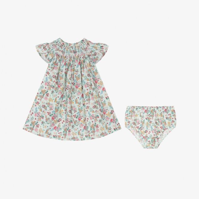 Newborn Girl Floral Dress &amp; Pants 1867 - Jade