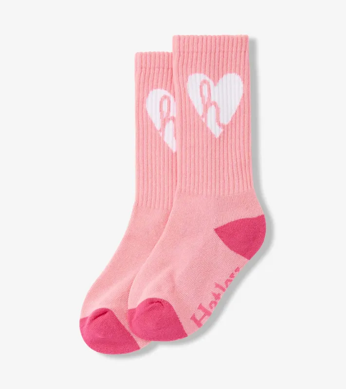 Girls Hatley Heart Tube Socks