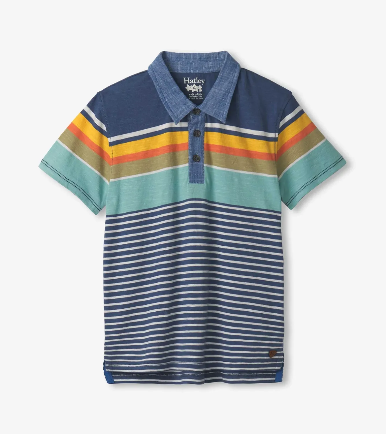 Boys Nautical Stripes Polo Tee