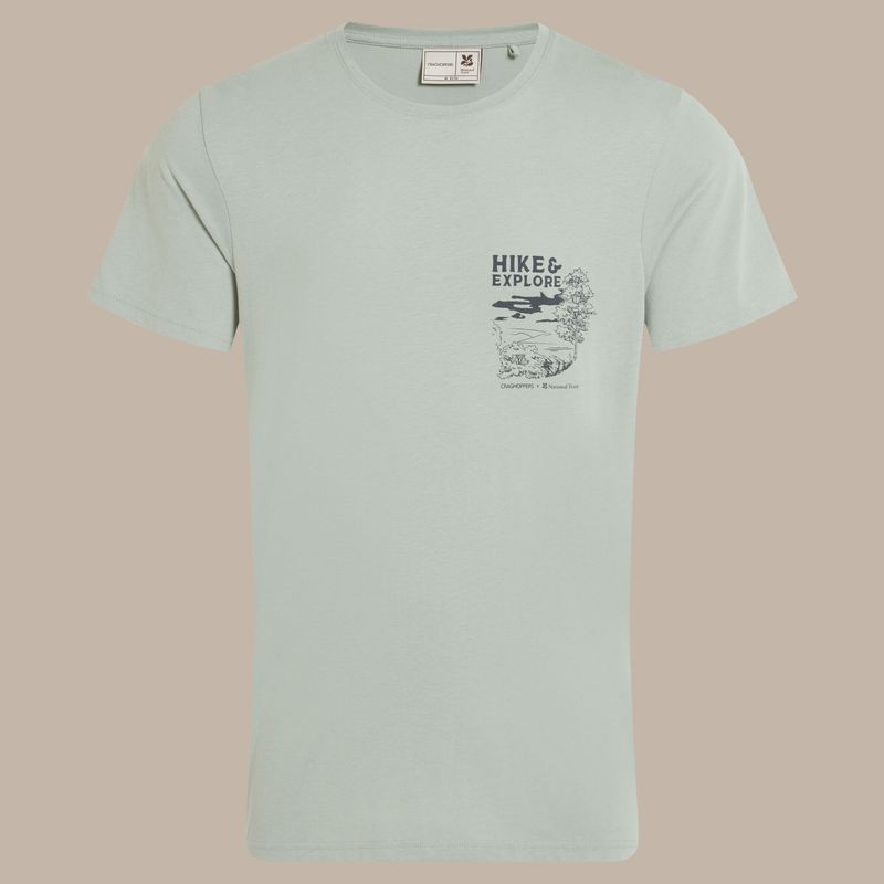 Men&#39;s National Trust Sabden Short Sleeved T-Shirt | Soft Sage CMT1023