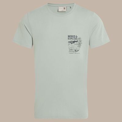 Men&#39;s National Trust Sabden Short Sleeved T-Shirt | Soft Sage CMT1023