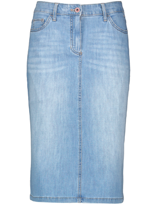 Lemon Soul Denim Skirt - Blue Denim