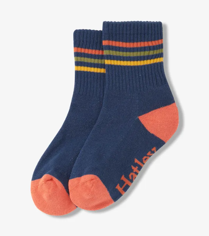 Boys Ensign Blue Crew Socks