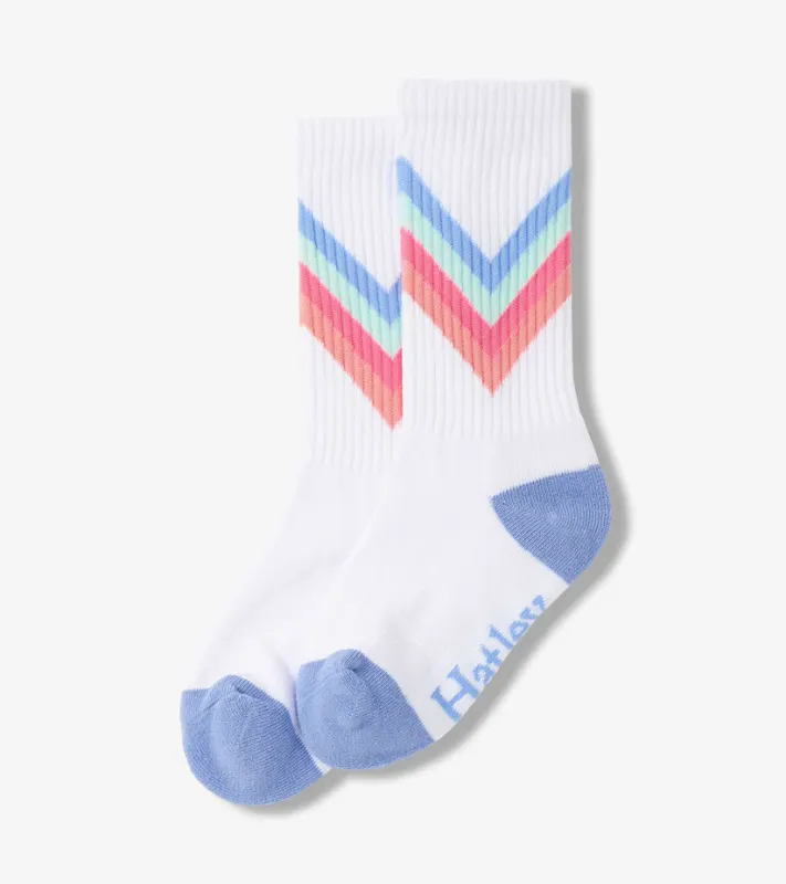 Girls Cool Chevron Tube Socks
