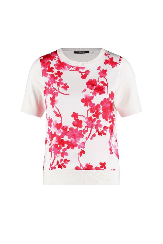 Woman In Red AOP Top - Offwhite Patterned