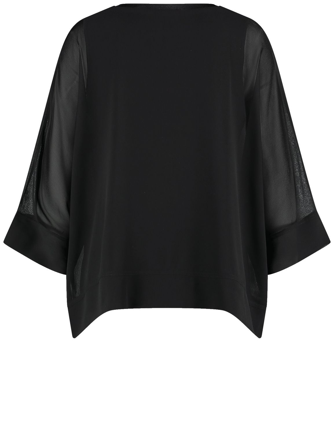 Woman In Gold Black Blouse