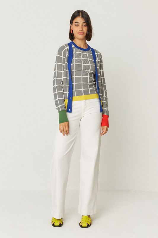 Iradi - GOTS Sweater Yellow Multicolour