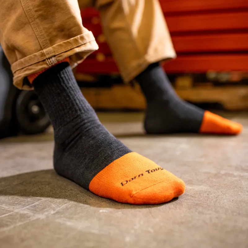 Men&#39;s Steely Micro Crew Midweight Work Sock - Graphite