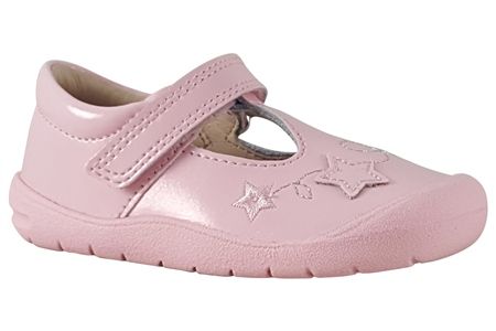 SPARKLE PALE PINK RIPTAPE FIRST SHOES