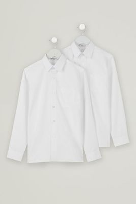 TBE 2 Pack Easy Care Long Sleeve Blouses