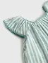 Baby Striped Dress 1917 - Emerald