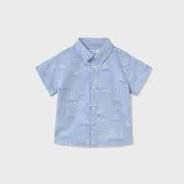 Baby Boy Print Short Sleeve Shirt 1112 - Boats