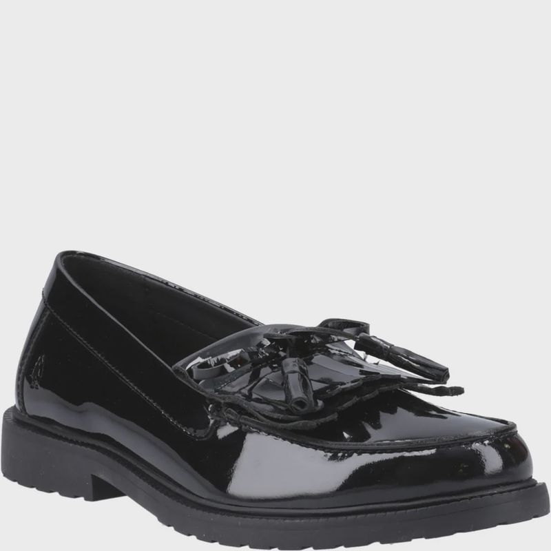Verity Kiltie Loafer Black Patent Shoes